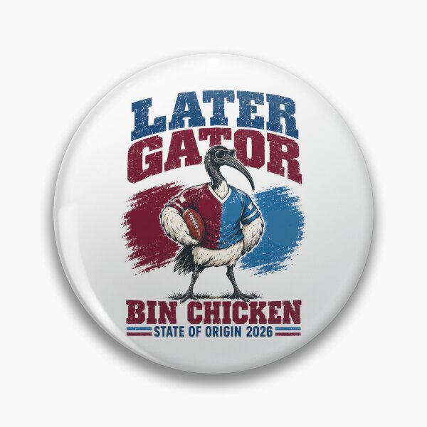 Item preview, Later Gator Bin Chicken Rugby League Footy designed and sold by Yellowriversss.