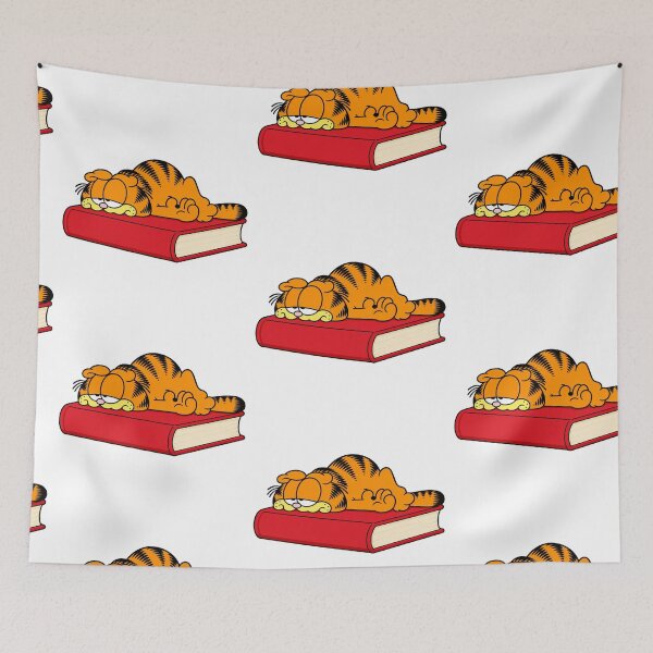 Item preview, Sleepy Garfield on a Book designed and sold by LuloCreative.