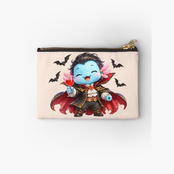 Item preview, Lolan the Vampire | Cute Blue Axolotl Vampire | Fantasy Character designed and sold by Zaru Art Studio.
