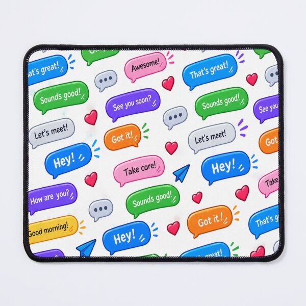 Item preview, Colorful chat message pattern designed and sold by urbanshop7.