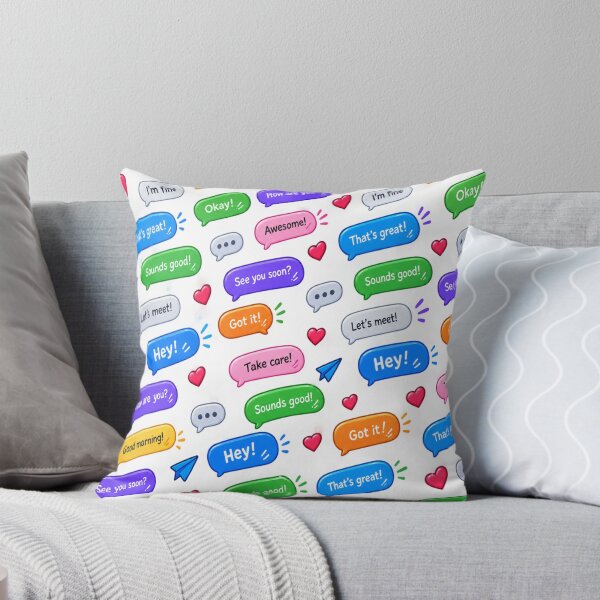 Item preview, Colorful chat message pattern designed and sold by urbanshop7.