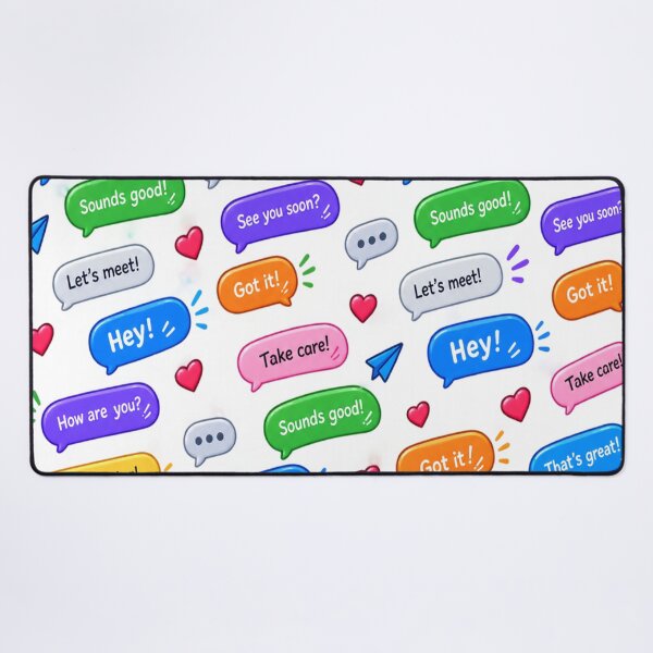 Item preview, Colorful chat message pattern designed and sold by urbanshop7.
