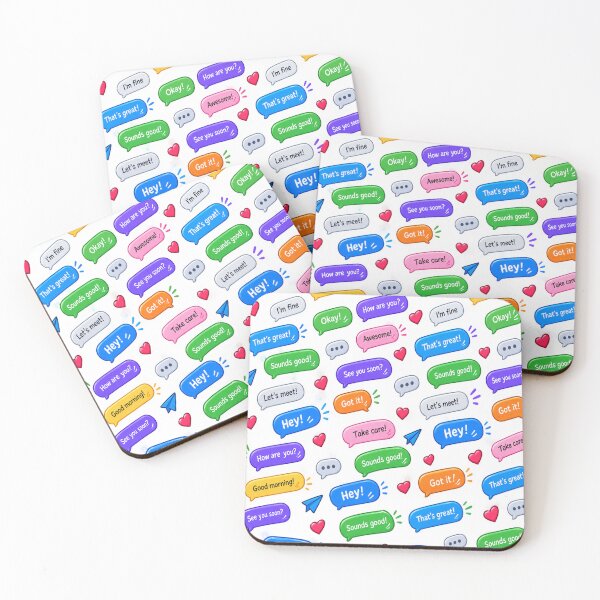 Item preview, Colorful chat message pattern designed and sold by urbanshop7.