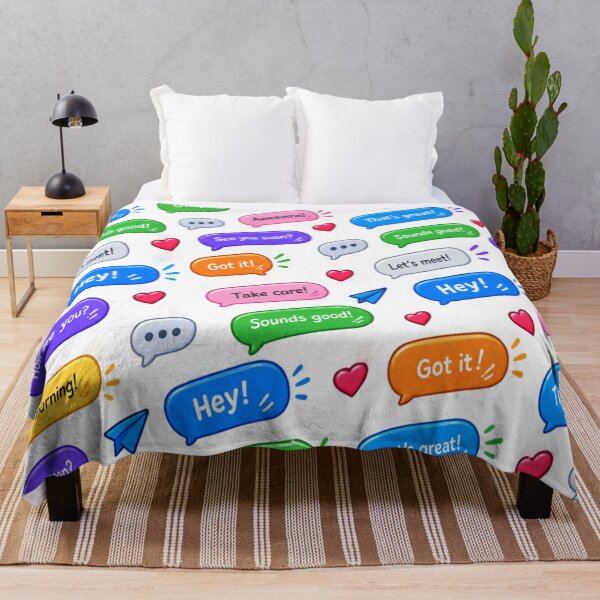 Item preview, Colorful chat message pattern designed and sold by urbanshop7.