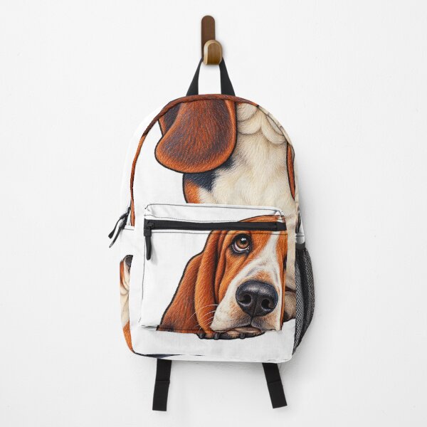 Item preview, Basset Hound Colored Pencil Long Ear Dog Portrait designed and sold by TeNovaStudio.