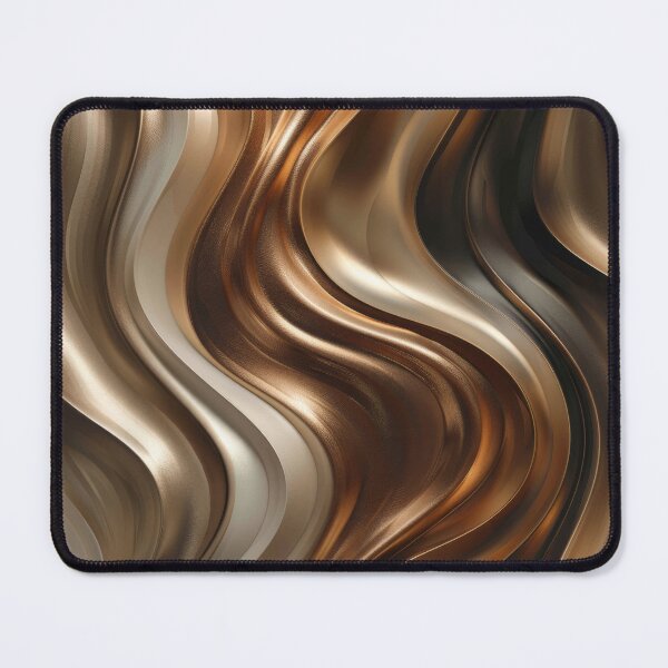 Item preview, Abstract Metallic Waves Abstract Art designed and sold by MargaretWiktor.