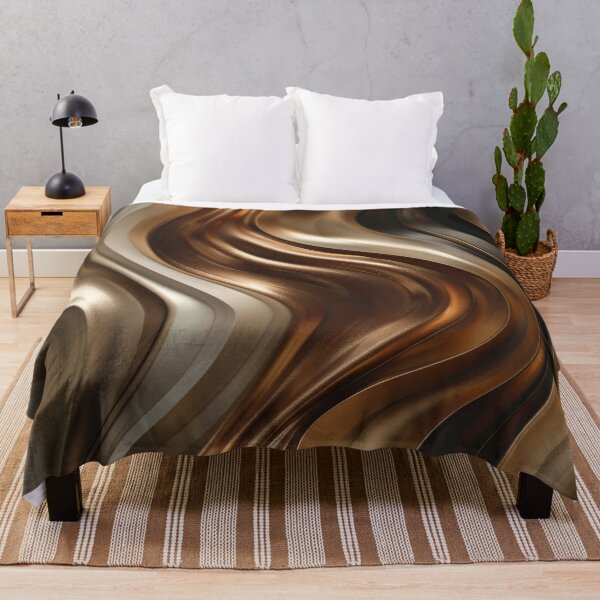 Item preview, Abstract Metallic Waves Abstract Art designed and sold by MargaretWiktor.