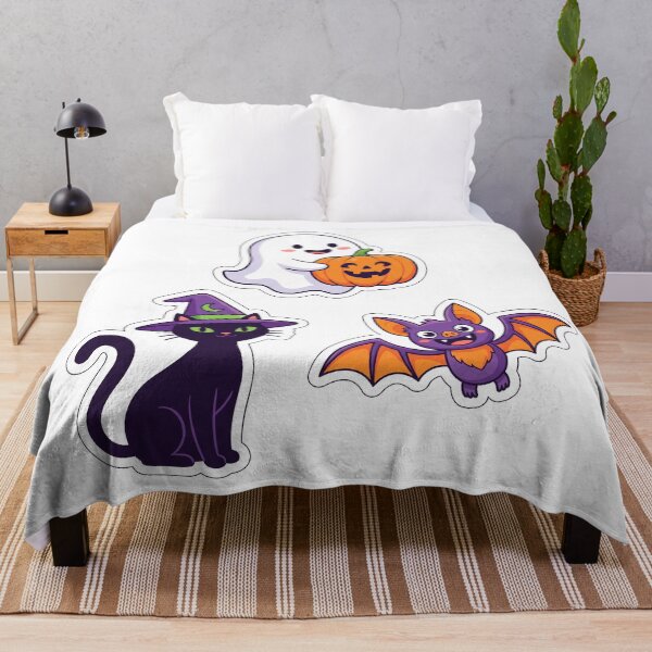 Item preview, Kawaii Ghost Cat and Bat Bundle designed and sold by Print-wala.