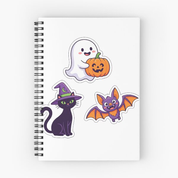 Item preview, Kawaii Ghost Cat and Bat Bundle designed and sold by Print-wala.