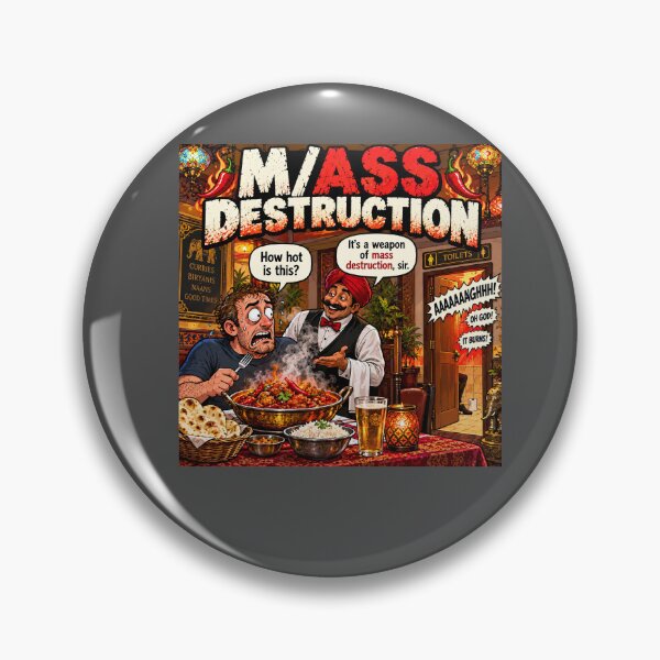 Item preview, Mass Destruction – Explosive Curry Humour designed and sold by Hornace88studio.