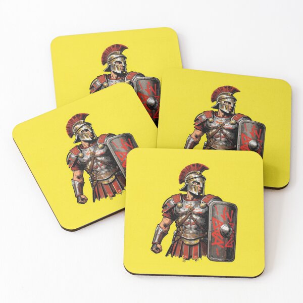 Item preview, Virtus Ancient Roman Centurion Scutum Yellow Pop Art designed and sold by WildArtIT.
