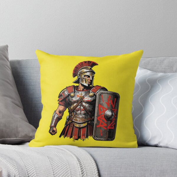 Item preview, Virtus Ancient Roman Centurion Scutum Yellow Pop Art designed and sold by WildArtIT.