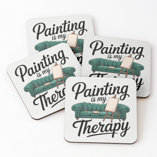 Item preview, Painting Is My Therapy – Funny Artist and Painting Humor Design designed and sold by Jollys-ArtShop.