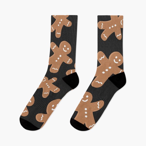 Item preview, Gingerbread man cookies black designed and sold by Ana Gorozpe.