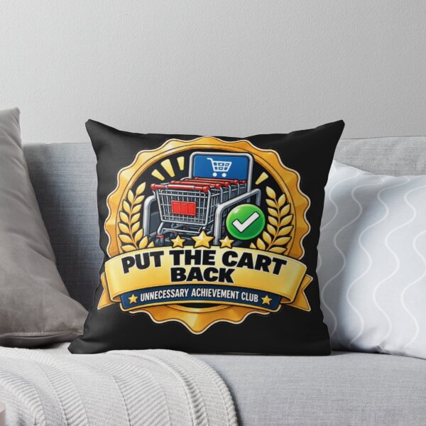 Item preview, Put The Cart Back – Shopping Cart Achievement Award designed and sold by MoodMinistry.