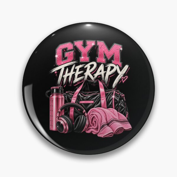 Aperçu de l'œuvre Gym Therapy – Illustration d'un joli sac de sport rose créée et vendue par Twixly.
