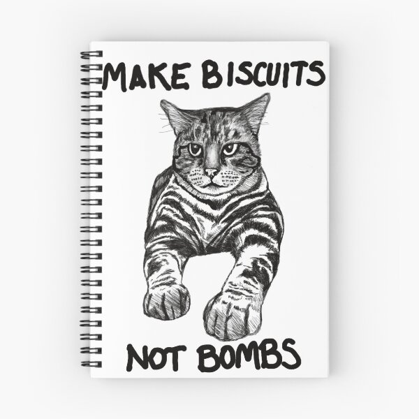 Item preview, Make Biscuits, Not Bombs designed and sold by Felt Cute Handcrafts.