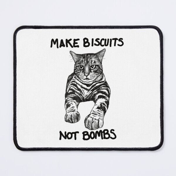 Item preview, Make Biscuits, Not Bombs designed and sold by Felt Cute Handcrafts.
