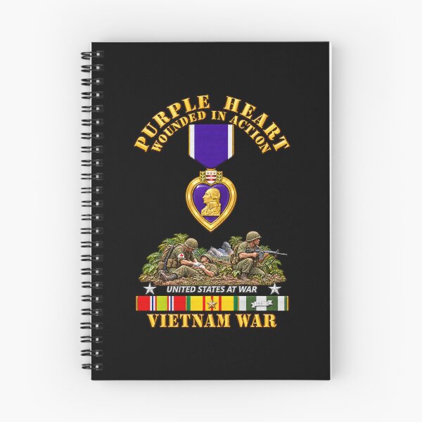 Item preview, Vietnam War Purple Heart Medal w VN SVC - with Vietnam Scene - 3D - Transparent designed and sold by Military Insignia Products.