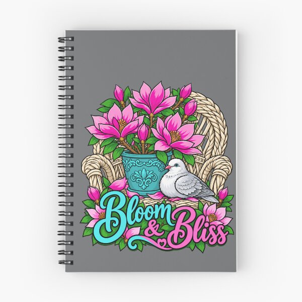 Item preview, Bloom & Bliss – Pink Magnolia Flowers & Dove designed and sold by Aimetoi.