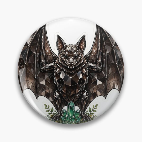 Item preview, Bat Crystal Sticker - Smoky Onyx Bat Real Color Night designed and sold by Crystal Critters .