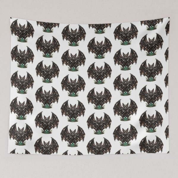 Item preview, Bat Crystal Sticker - Smoky Onyx Bat Real Color Night designed and sold by Crystal Critters .