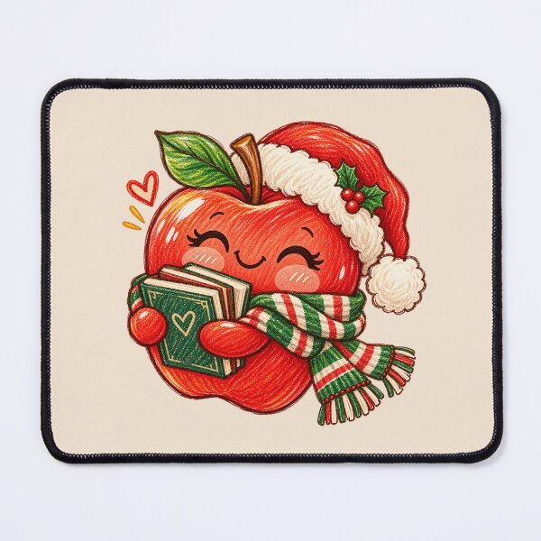 Item preview, Cute Christmas Apple Reading Books – Teacher Christmas Gift Design designed and sold by 1DreamerShop.