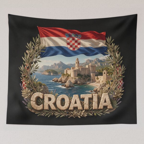 Item preview, Croatia Heritage – Adriatic Coast Emblem designed and sold by FlagX.