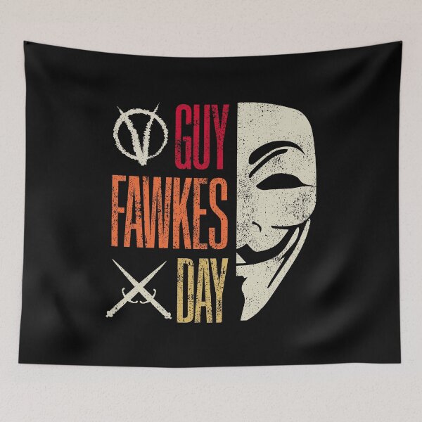 Item preview, GUY FAWKES DAY | BONFIRE NIGHT | I CAME I SAW I CONQUERED | RED | Remember The Fifth Of November designed and sold by justypun.