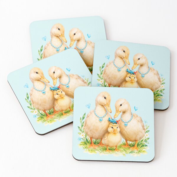 Item preview, Sweet Duck Family With Plane In Flower Garden designed and sold by the artedivino.