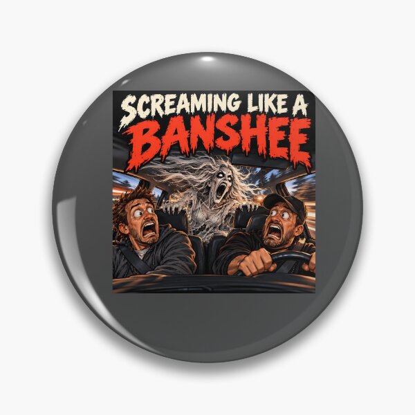 Item preview, Screaming Like a Banshee – Funny Horror Car Ride designed and sold by Hornace88studio.