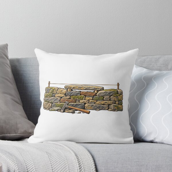 Item preview, Dry Stone Walling Capstone Craft Illustration designed and sold by Philippa Shop.