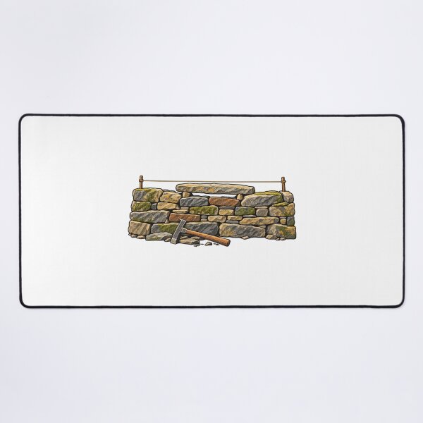 Item preview, Dry Stone Walling Capstone Craft Illustration designed and sold by Philippa Shop.
