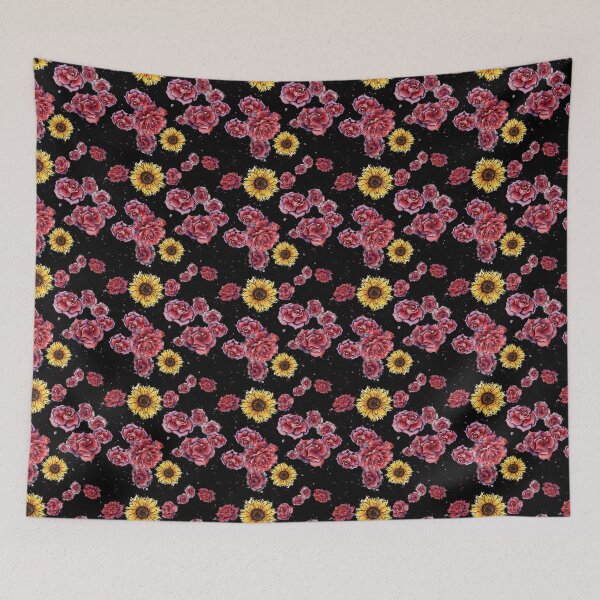 Item preview, Watercolor Flower Garden Seamless Pattern designed and sold by SunflowerPower22.