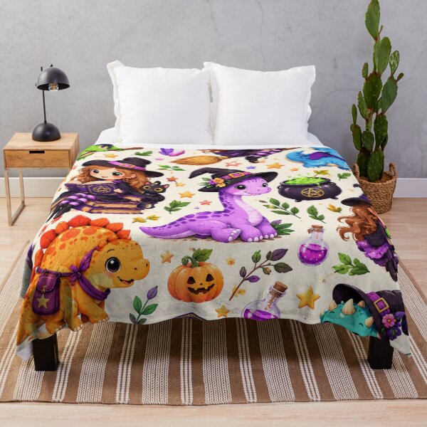 Item preview, Cute witch dinosaur pattern designed and sold by urbanshop7.