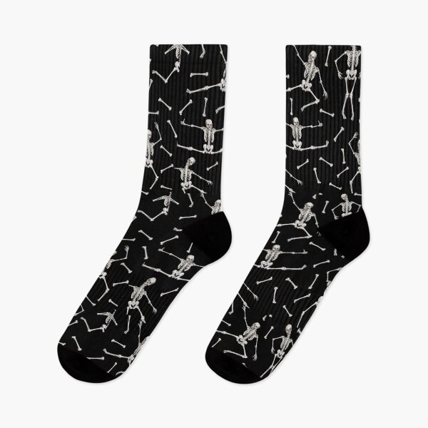 Item preview, Halloween Skeleton Patterns In Chic Black And White designed and sold by DEC02.