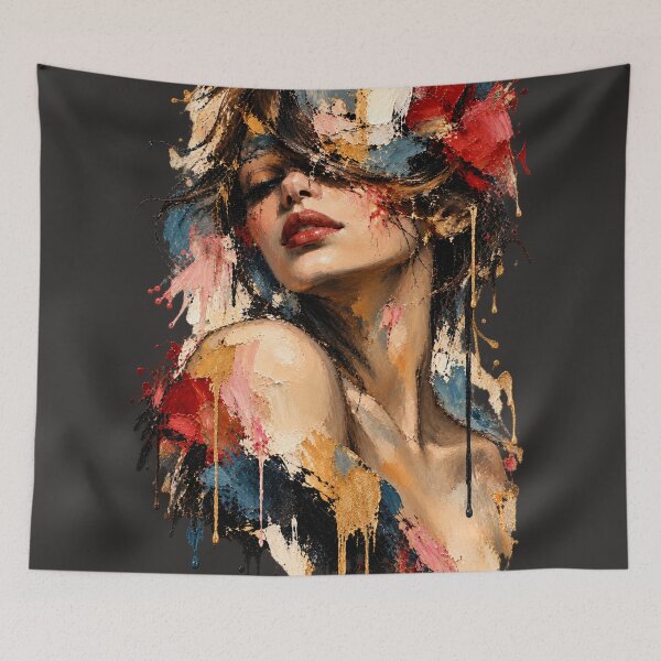 Item preview, Colorful Abstract Woman – Vibrant Expression designed and sold by ZYVARENNE.