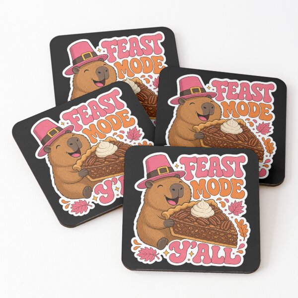 Item preview, Feast Mode Yall Cute Pilgrim Capybara designed and sold by Design Vibras.