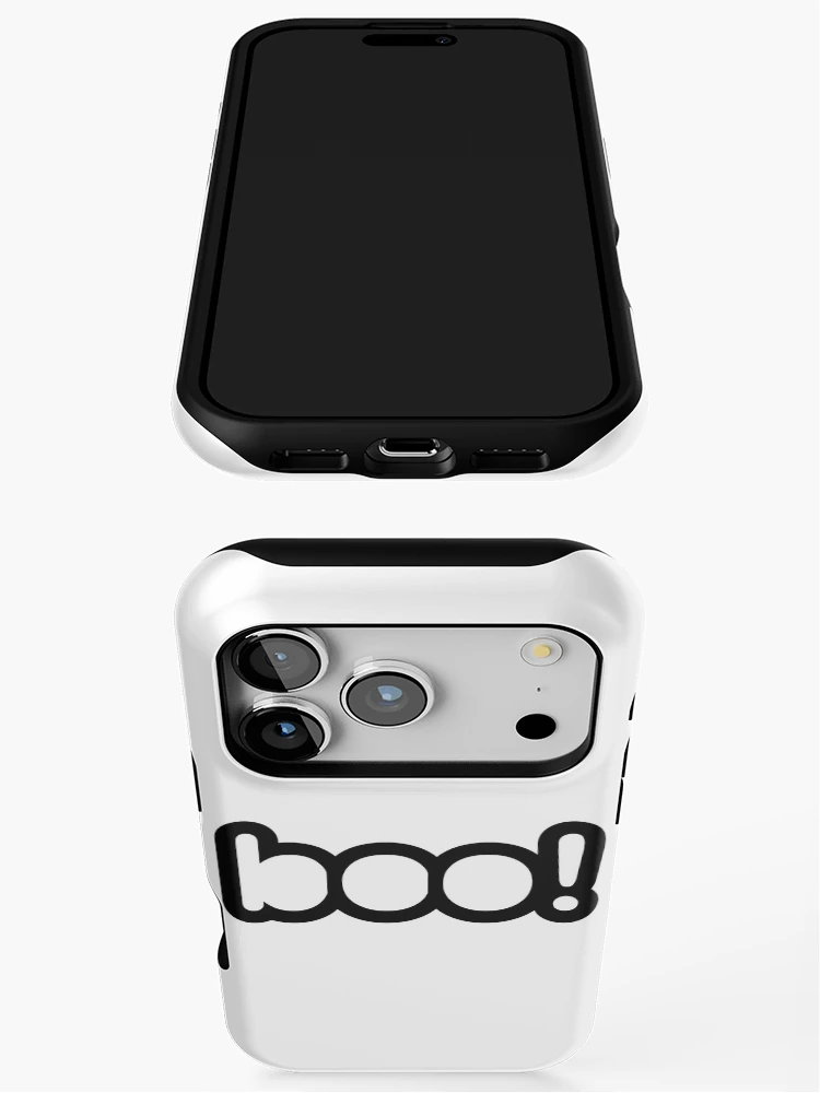Thumbnail 3 of 4, iPhone Case, Boo Halloween Sticker Simple Sticker Design designed and sold by Rolographics1.