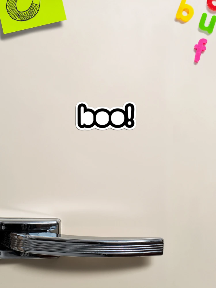 Thumbnail 1 of 3, Magnet, Boo Halloween Sticker Simple Sticker Design designed and sold by Rolographics1.