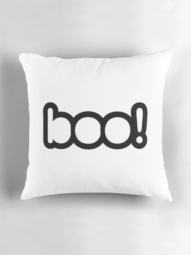 Thumbnail 3 of 4, Pillow, Boo Halloween Sticker Simple Sticker Design designed and sold by Rolographics1.