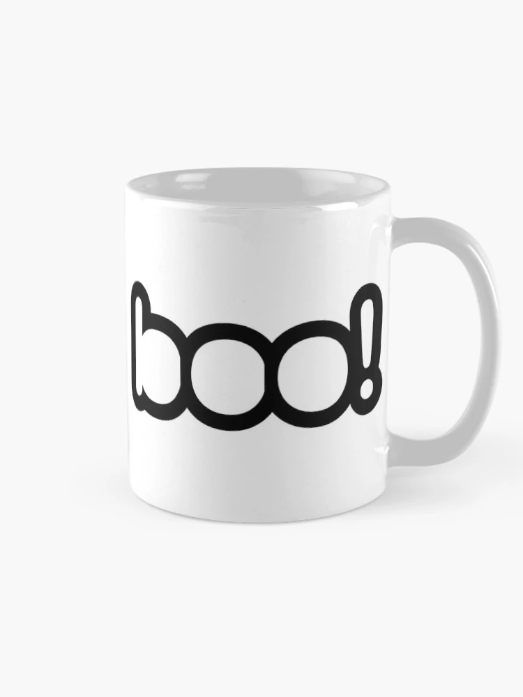 Thumbnail 3 of 6, Coffee Mug, Boo Halloween Sticker Simple Sticker Design designed and sold by Rolographics1.