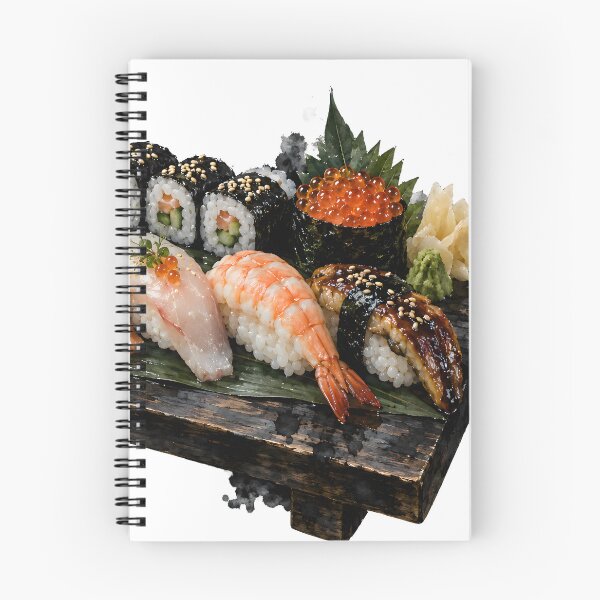 Item preview, Japanese Sushi Watercolor Illustration designed and sold by BetweenForms.