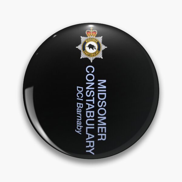 Item preview, PATTERN Midsomer Constabulary DCI Barnaby (on Black) designed and sold by PawsitiveMum3.