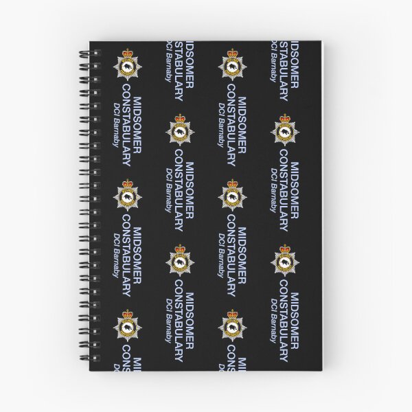 Item preview, PATTERN Midsomer Constabulary DCI Barnaby (on Black) designed and sold by PawsitiveMum3.