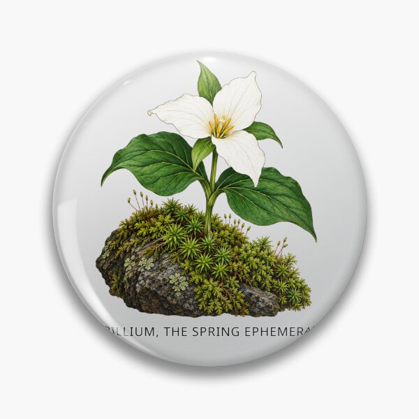 Item preview, The Spring Ephemeral - White Trillium Garden designed and sold by SusanSweetArt.