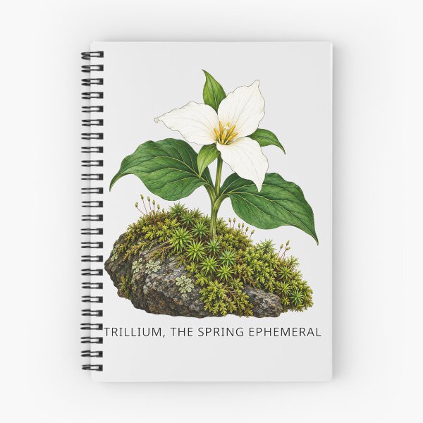 Item preview, The Spring Ephemeral - White Trillium Garden designed and sold by SusanSweetArt.