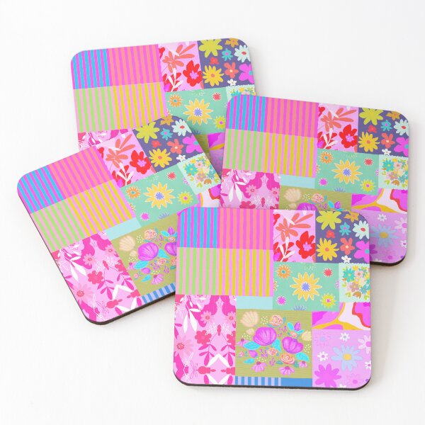 Item preview, Dolly’s Patchwork - Pinks designed and sold by DaisyLemon.
