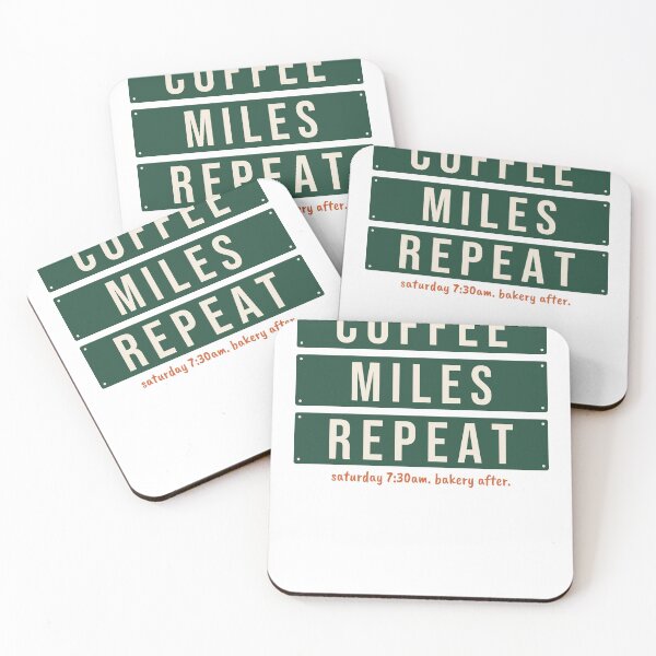 Item preview, Coffee Miles Repeat Saturday Run and Bakery designed and sold by Moti Vaknin.