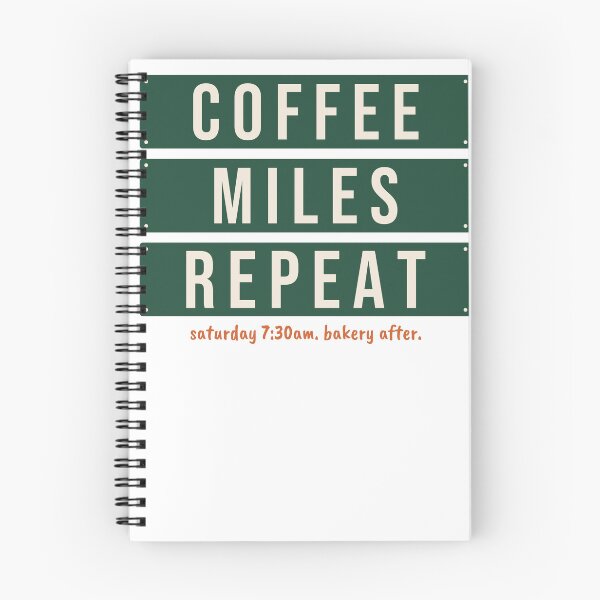 Item preview, Coffee Miles Repeat Saturday Run and Bakery designed and sold by Moti Vaknin.